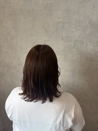 ミディアム 艶髪/透明感カラー 下山 萌華のヘアスタイル