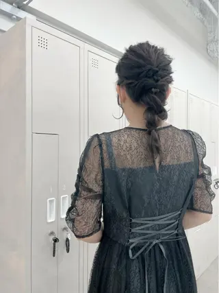 カラー ヘアアレンジ CARELLY Rukaのマツエク・マツパデザイン