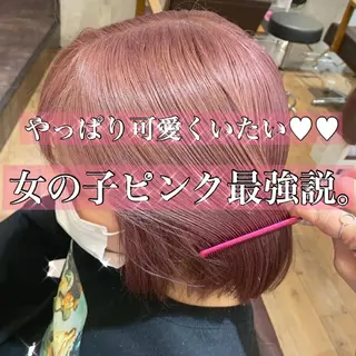 ショート カラー ヘアアレンジ 代表🎀 ふわモテ愛 され髪🩷yumiのヘアスタイル