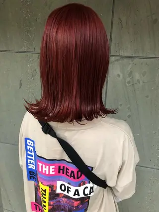 ミディアム カラー 東 寛道のヘアスタイル