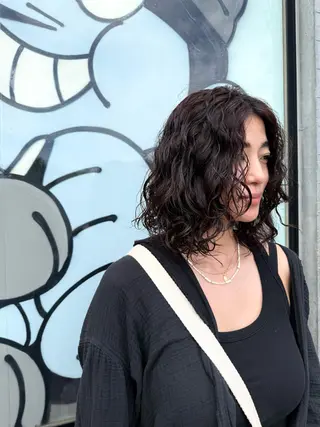 ミディアム デジタルパーマ/ ウェーブパーマ/神野のヘアスタイル