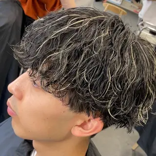 ミディアム カラー ヘアアレンジ メンズ fifth 石川 凪のヘアスタイル