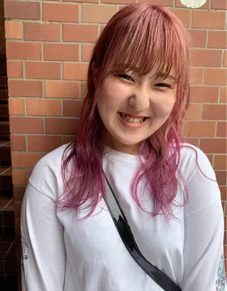 セミロング 丹羽大喜 縮毛矯正/美髪矯正のヘアスタイル