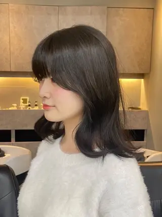 セミロング カラー 綱島/髪質改善 /艶髪/ルキヤ‎‎のヘアスタイル