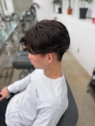 パーマ メンズ パーマ特化/フェザー パーマシャドウ/真生のヘアスタイル