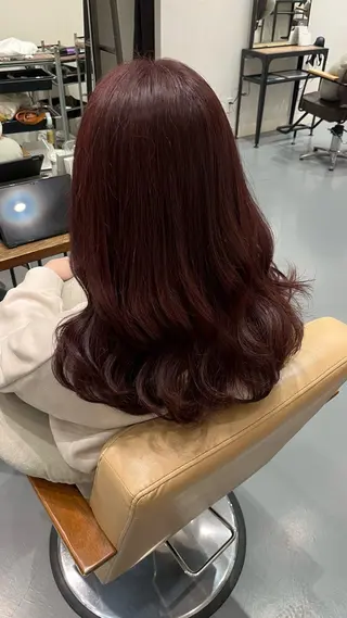 ロング カラー 米澤 奈央のヘアスタイル