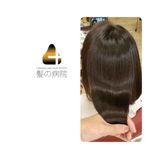 ミディアム カラー 髪の病院  ルーミールームのヘアスタイル
