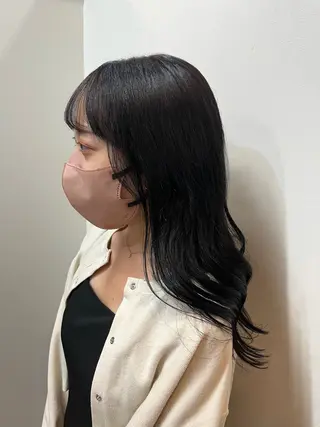 ロング カラー ひらち まいののヘアスタイル
