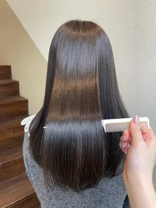 ロング カラー 透明感カラー/ 小顔カット/ミヅキのヘアスタイル