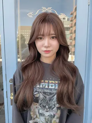 ロング カラー 高橋 秀平のヘアスタイル