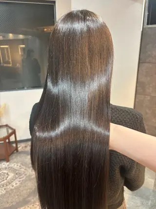 ロング カラー レイヤー✂︎ぷつボブ 艶カラー🤍noaのヘアスタイル