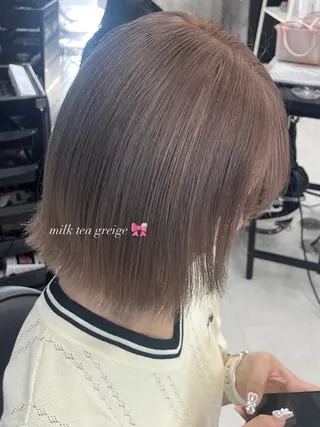ショート カラー ハイトーン/ゆるふわ 🧚𖥔ׁTOMO♡のヘアスタイル