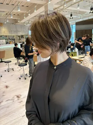 ショート 大人ショート特化/ カットモデル/表参道のヘアスタイル