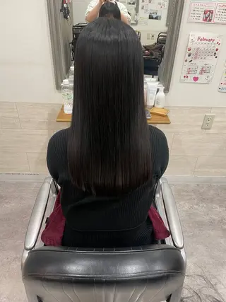 セミロング Hika.ハイトーン 髪質改善🩵ᩚ🫧のヘアスタイル