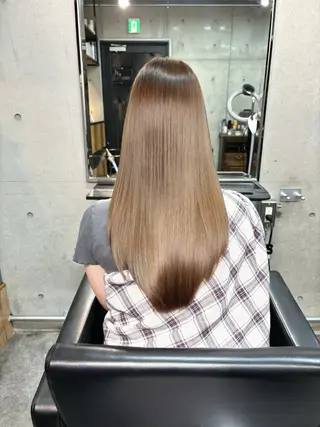 セミロング カラー パーマ ショートボブ髪質改善 縮毛矯正のプロ山道潤のヘアスタイル
