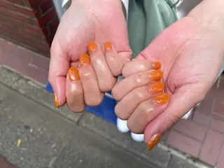 ネイル はばすみれ🎀ﾈｲﾙ 光ﾌｪｲｼｬﾙ ﾍｱのネイルデザイン
