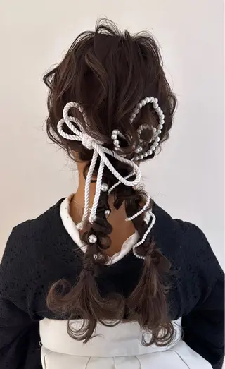 ロング ヘアアレンジ 吉野 華乃のヘアスタイル