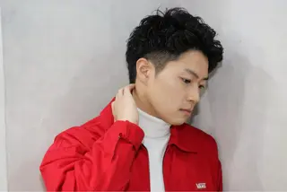 ショート パーマ メンズ 半個室メンズ カット🥕羽鳥淳妃のヘアスタイル