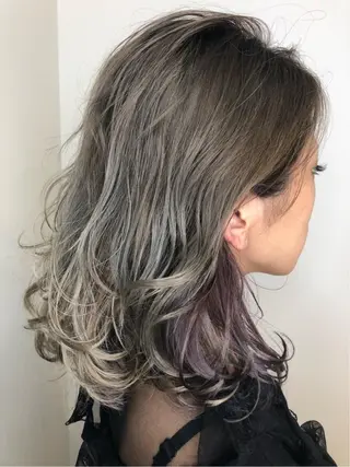 セミロング カラー メンズヘア特化 崎田 成人のヘアスタイル