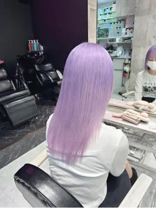 ロング カラー パーマ ヘアアレンジ メンズ キッズ ネイル マツエク・マツパ アイブロウ 💖オタク美容師 ꒰ঌ♡モモ♡໒꒱のヘアスタイル