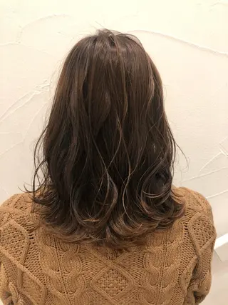 ミディアム カラー Ash中目黒店 榊間茜のヘアスタイル