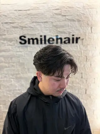 ミディアム パーマ メンズ メンズカットNo,1 小池 魔裟斗のヘアスタイル