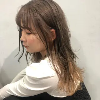ミディアム カラー 当日予約大歓迎💗 依田瑞希のヘアスタイル