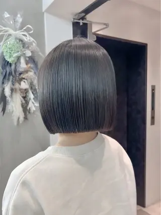 ミディアム 🇰🇷韓国レイヤー 韓国風ボブのヘアスタイル