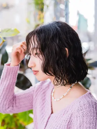 パーマ 難波 侑希のヘアスタイル