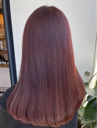 カラー 艶カラー✨️縮毛矯正 ×耳ツボ💠mamiのヘアスタイル