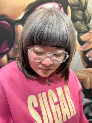 ロング カラー ヘアアレンジ 久木原 ゆりのヘアスタイル