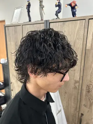 パーマ メンズ カズキ🌼曲がる 縮毛矯正のヘアスタイル