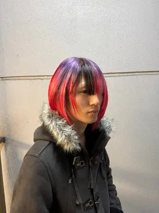 ショート カラー メンズ YADO所属・ブリーチカラーモデル 募集中/ リョウスケのヘアスタイル