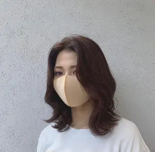 ミディアム カラー 和歌山韓国ヘア🌙 MOEのヘアスタイル
