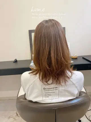 セミロング パーマ やまこし 美裕樹のヘアスタイル