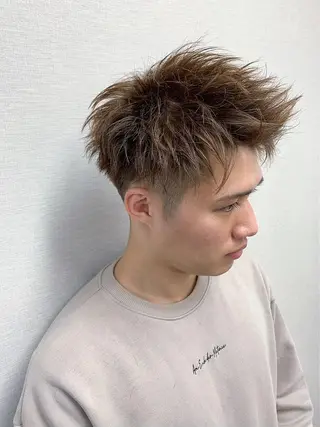 メンズ 【毎朝セット3分】 メンズパーマ　真人のヘアスタイル