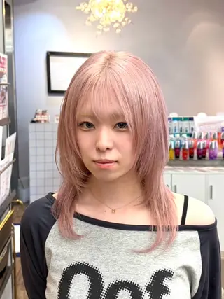 ミディアム カラー ブリーチ/ブロンド 🕊️/カズヤのヘアスタイル