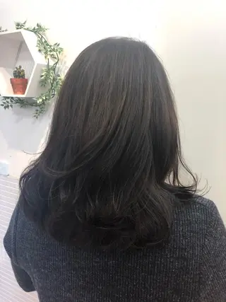 ミディアム カラー 韓国風カット osugiのヘアスタイル