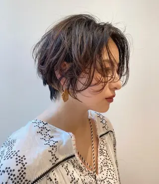 ショート パーマ 🍃服部 雅哉🍃銀座◎のヘアスタイル