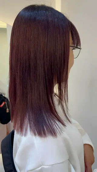 セミロング 💖艶韓国ヘア /新宿/山下颯子💖のヘアスタイル
