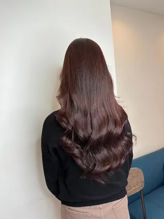 セミロング カラー パーマ ヘアアレンジ newi grande 横浜店のヘアスタイル