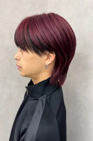 ショート カラー メンズ 波巻きスパイラル 近藤剛　浦和のヘアスタイル