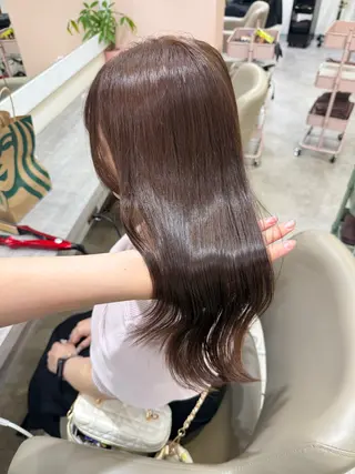 ロング カラー ヘアアレンジ 韓国/透明感カラー/ ももかのヘアスタイル