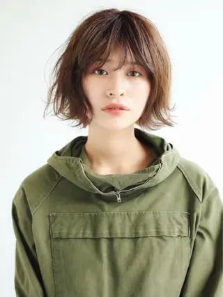 ショート カラー パーマ ANDREY 表参道 ショート×髪質改善のヘアスタイル