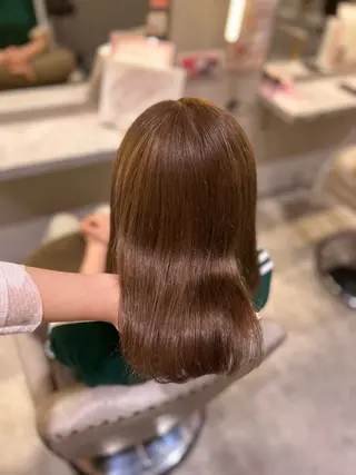 ミディアム カラー 🐰🎀艶髪特化 yuzuka🎀🐰のヘアスタイル
