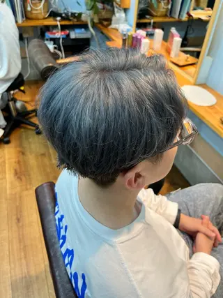 ショート カラー 🫧ハイトーン/ ブリーチ🫧白石航汰のヘアスタイル