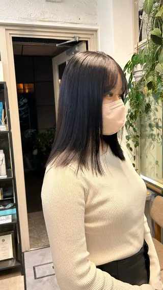 ミディアム カラー じゅわっと暖色カラー 🍊Moemiのヘアスタイル