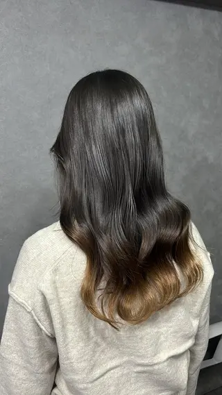 セミロング カラー chouette/ 根本優希のヘアスタイル