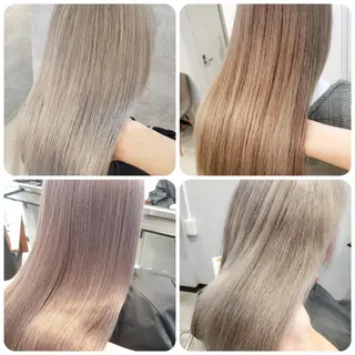 セミロング カラー ミルクティー特化 🌈島内　琢真🌈のヘアスタイル