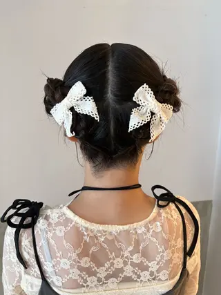 カラー 【pia】 ホノカブリーチカラーのヘアスタイル
